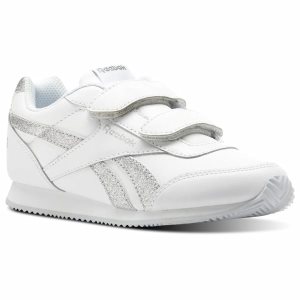 Reebok ROYAL CLJOG 2 2V Turnschuhe Kinder - Weiß/Silber/Weiß - DE 895-PEW